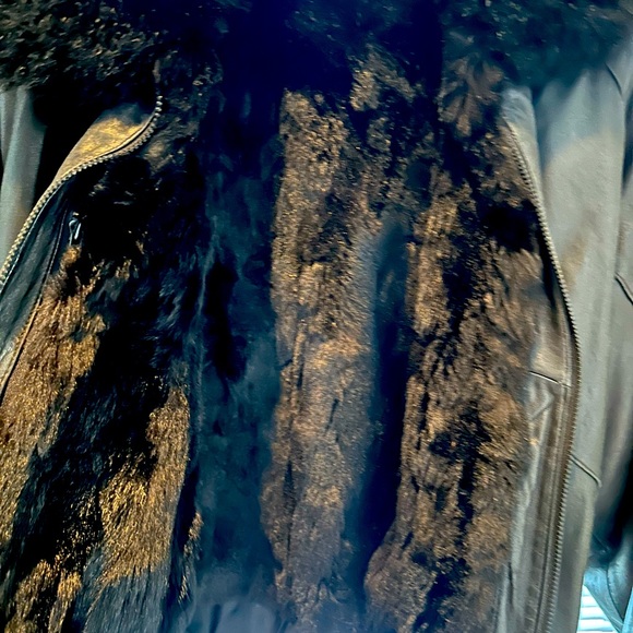 Mens leather and fur jacket - Picture 5 of 6